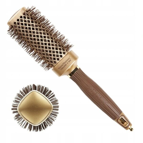 Olivia Garden NanoThermic® Ceramic + Ion Thermal Square Shaper Brush (40mm)