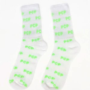 PCP Unisex Κάλτσες Μοτίβο Fluo Λαχανί