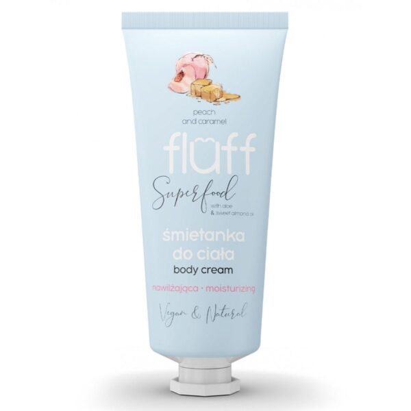 Fluff Superfood Peach & Caramel Body Cream Moisturizing (150ml)