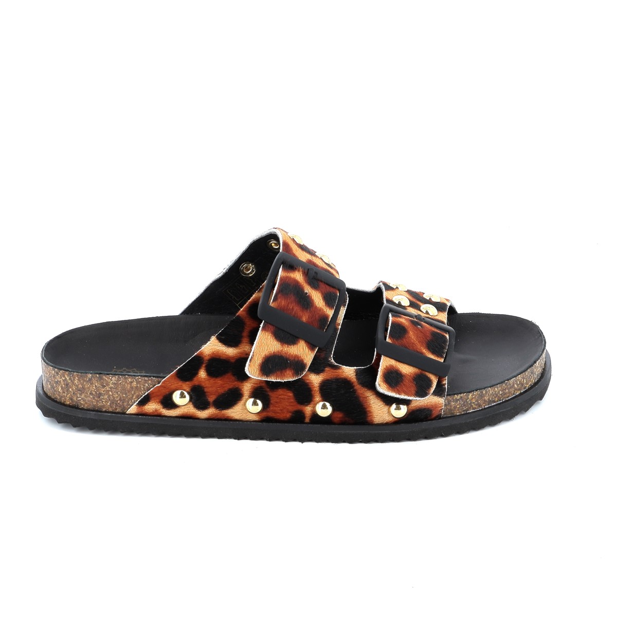 Γυναικεία Comfort Παντόφλα Ateneo Χρώματος Καφέ Animal 23-6209