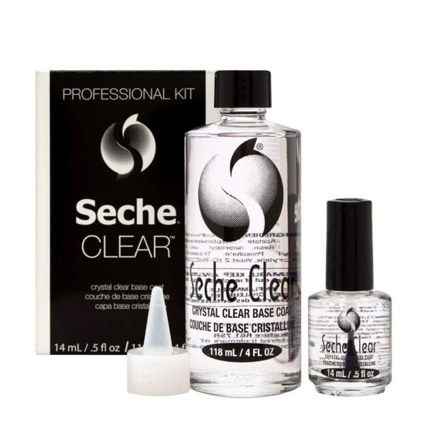 Seche - Professional Kit Clear Crystal Clear Base Coat (118ml & 14ml)