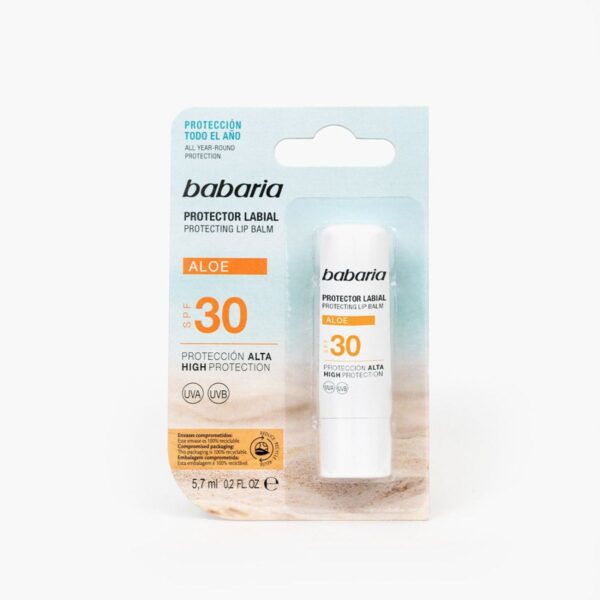 Babaria - Protecting Lip Balm Aloe SPF30 High Protection (5,7ml)