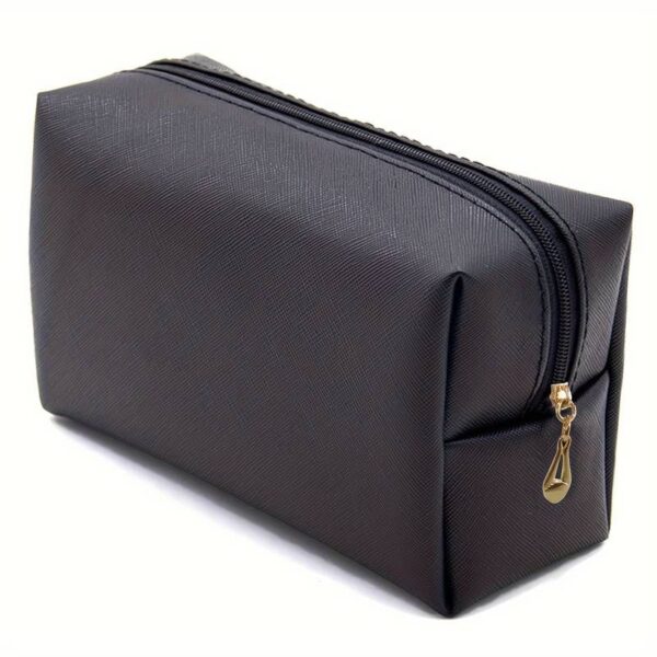 Bobby Warren PU Leather Cosmetic Bag - Black