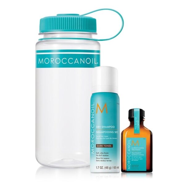 Moroccanoil Gym Essentials (Oil Treatment 25ml, Dry Shampoo Dark Tones 65ml & Δώρο Παγούρι)