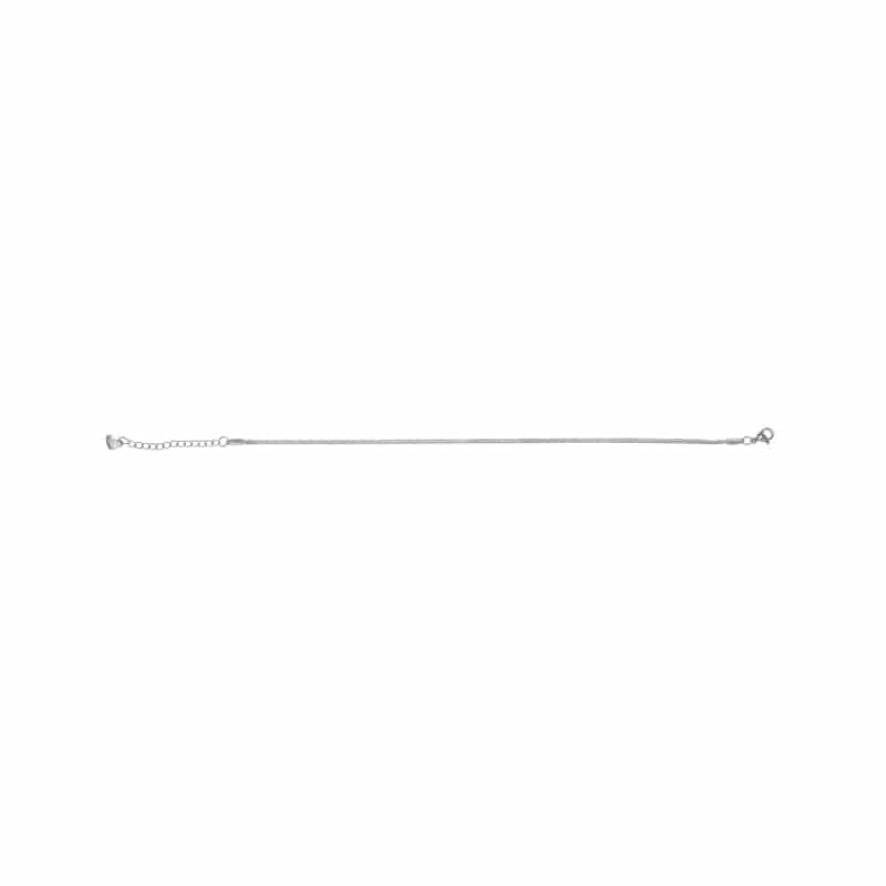 Ro Αλυσίδα Ποδιού Stainless Steel Ασημί AN079S