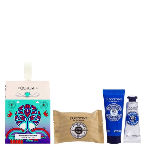 L'Occitane En Provence Essential Shea Trio (Soap 25g, Body Cream 20ml & Hand Cream 10ml)