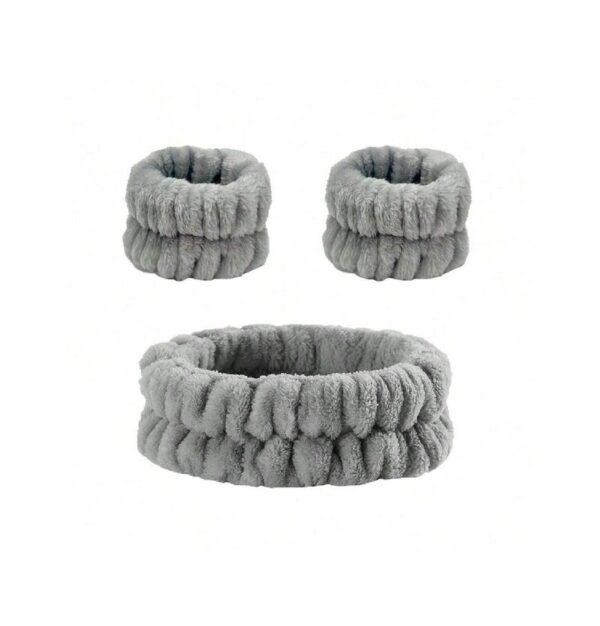 Bobby Warren Simple Solid Color Hairbands - Gray (3pcs)