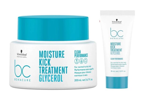 Schwarzkopf Professional BC Bonacure Moisture Kick Treatment Glycerol (200ml) & Δώρο Travel Size (30ml)
