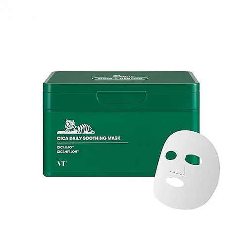 VT Cosmetics Cica Daily Soothing Mask Ενυδατικές μάσκες καθημερινής χρήσης 30τεμ