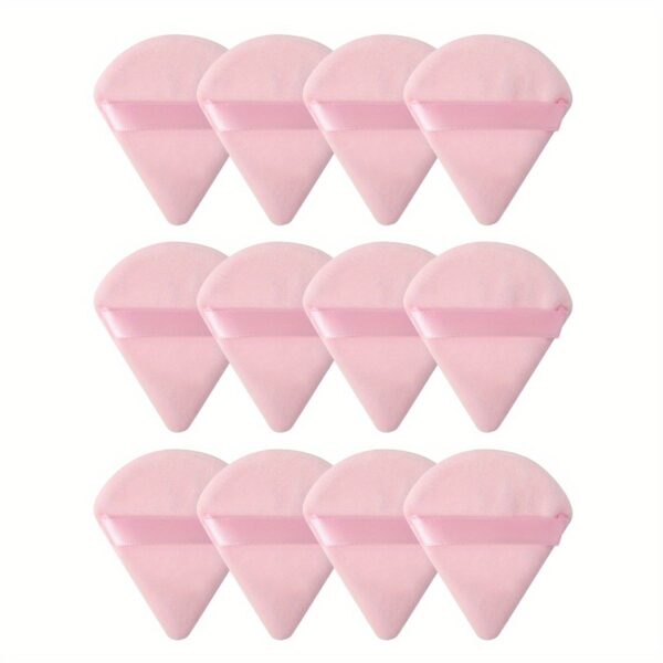 Bobby Warren Triangle Soft Powder Cotton Puffs - Pink (10pcs)