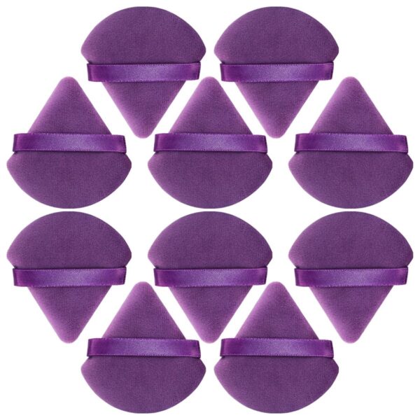 Bobby Warren Triangle Soft Makeup Sponges - Dark Purple (10pcs)