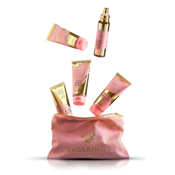 Avgerinos Cosmetics Gift Of 5 (Body Scrub 100ml, Creamy Bath 100ml, Shimmer Gel 100ml, Body Mist 100ml & Body Cream 100ml)