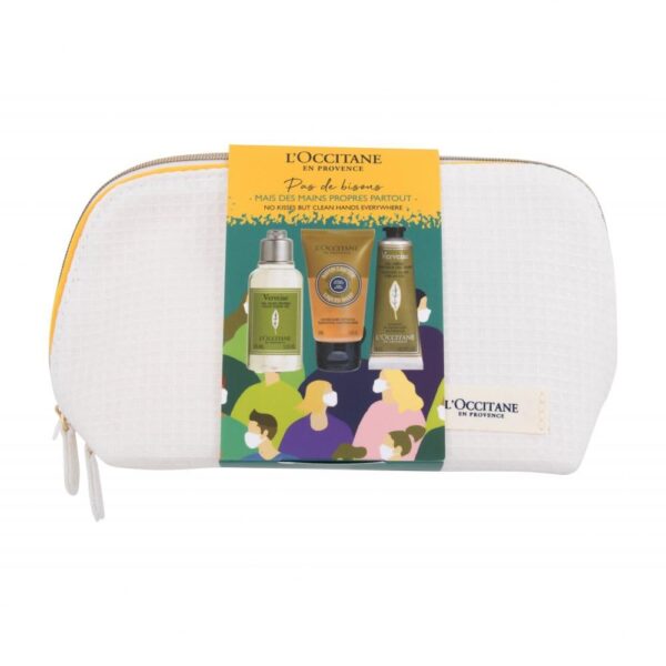 L'Occitane En Provence Verveine Travel Set (Hands Gel 65ml, Liquid Soap 50ml, Cream Gel 30ml & Cosmetic Bag)
