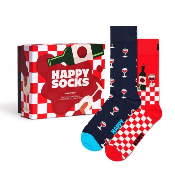Happy Socks Wine 2-Pack Gift Set (Size: 41-46)