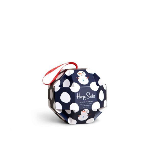 Happy Socks 1-Pack Big Dot Snowman Gift Box (Size: 36-40)