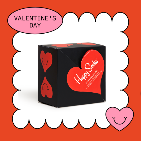 Happy Socks 2-Pack I Heart You Socks Gift Set (Size: 36-40)